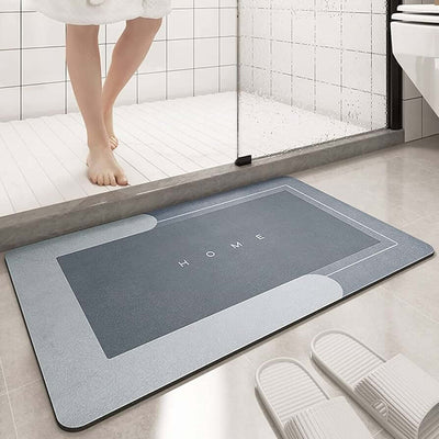 Quick Dry Dirt Resistant Bath Rug Bathroom Mat | Non-Slip Entrance Doormat