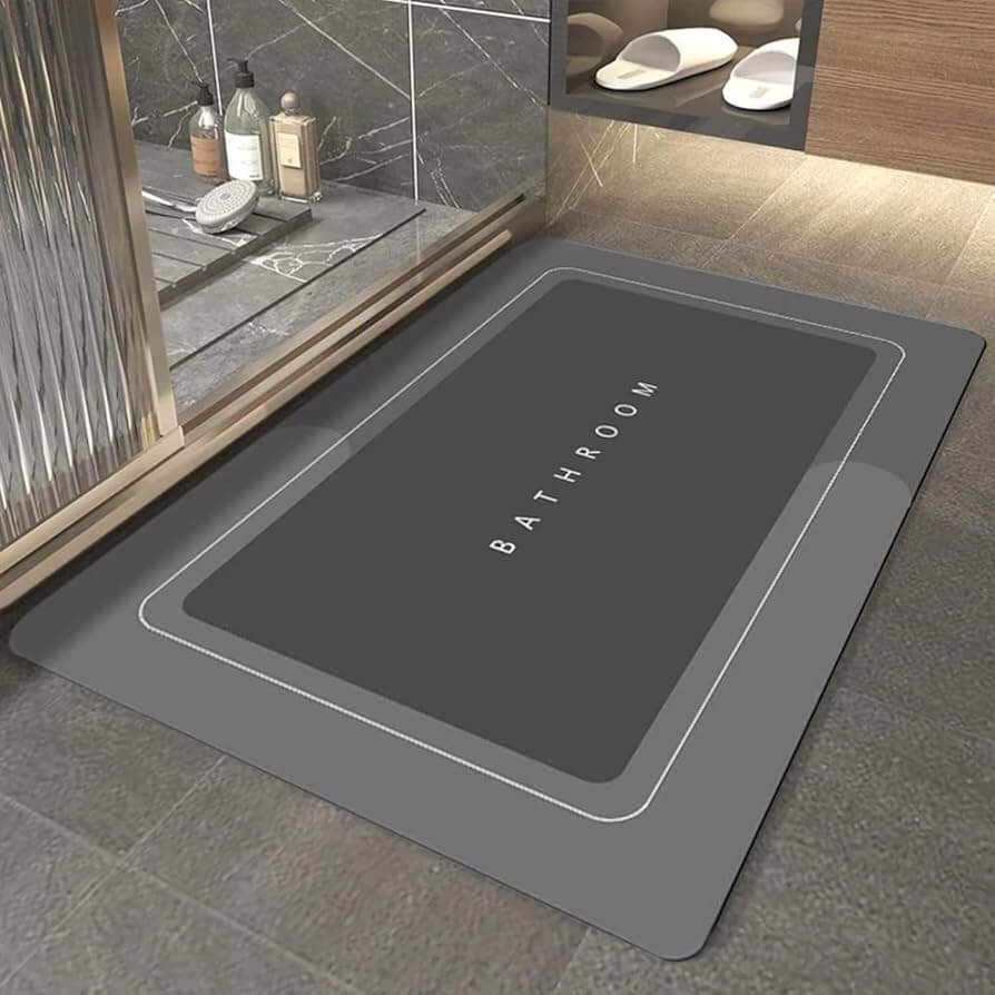 Quick Dry Dirt Resistant Bath Rug Bathroom Mat | Non-Slip Entrance Doormat