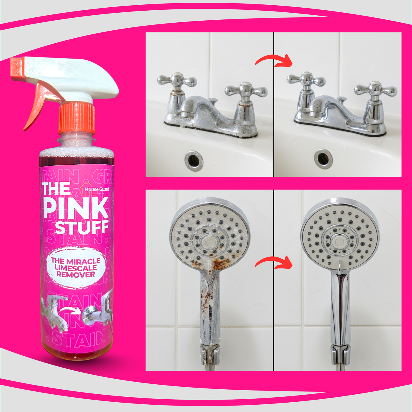 Limescale and Metal Stain Remover - The Pink Stuff 500 ml