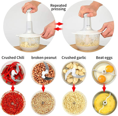 Manual Hand Press Food Chopper