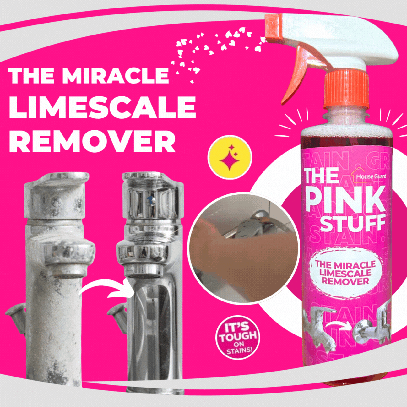 Limescale and Metal Stain Remover - The Pink Stuff 500 ml