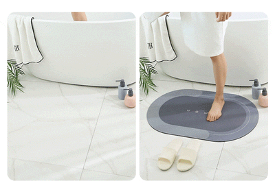 Quick Dry Dirt Resistant Bath Rug Bathroom Mat | Non-Slip Entrance Doormat