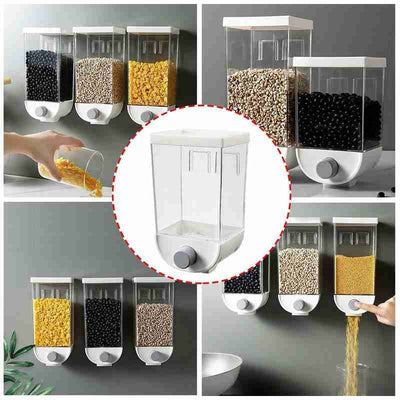 Wall Mounted Kitchen Whole Grain Rice Storage Tank