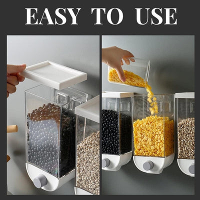 Wall Mounted Kitchen Whole Grain Rice Storage Tank